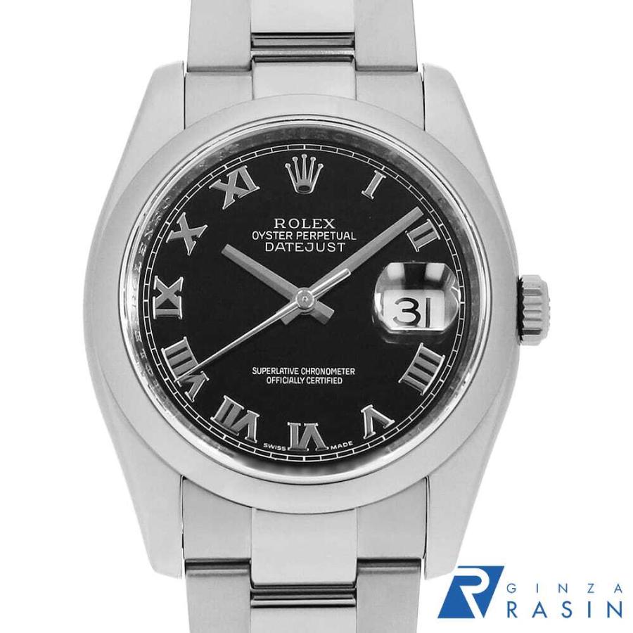 ROLEX デイトジャスト 116200 3駒 ROLEX ロレックス デイトジャスト 116200 ブラック ローマ 3列