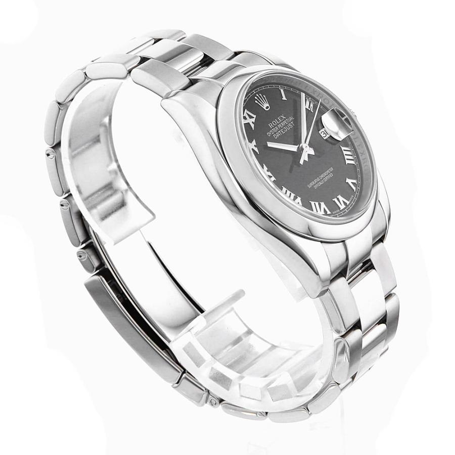 ROLEX ロレックス デイトジャスト 116200 ブラック ローマ 3列