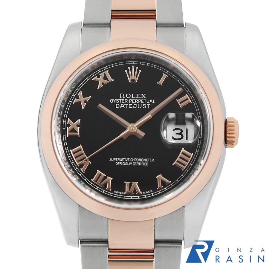 ROLEX（ロレックス） デイトジャスト 116201 ブラック ローマ G番 中古
