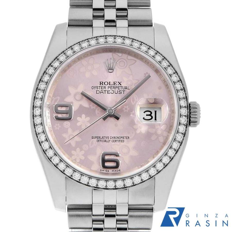 ROLEX（ロレックス） デイトジャスト ベゼルダイヤ 116244 ピンク