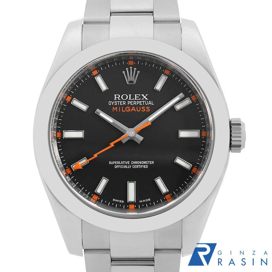 116400 ミルガウス ロレックス 黒文字盤