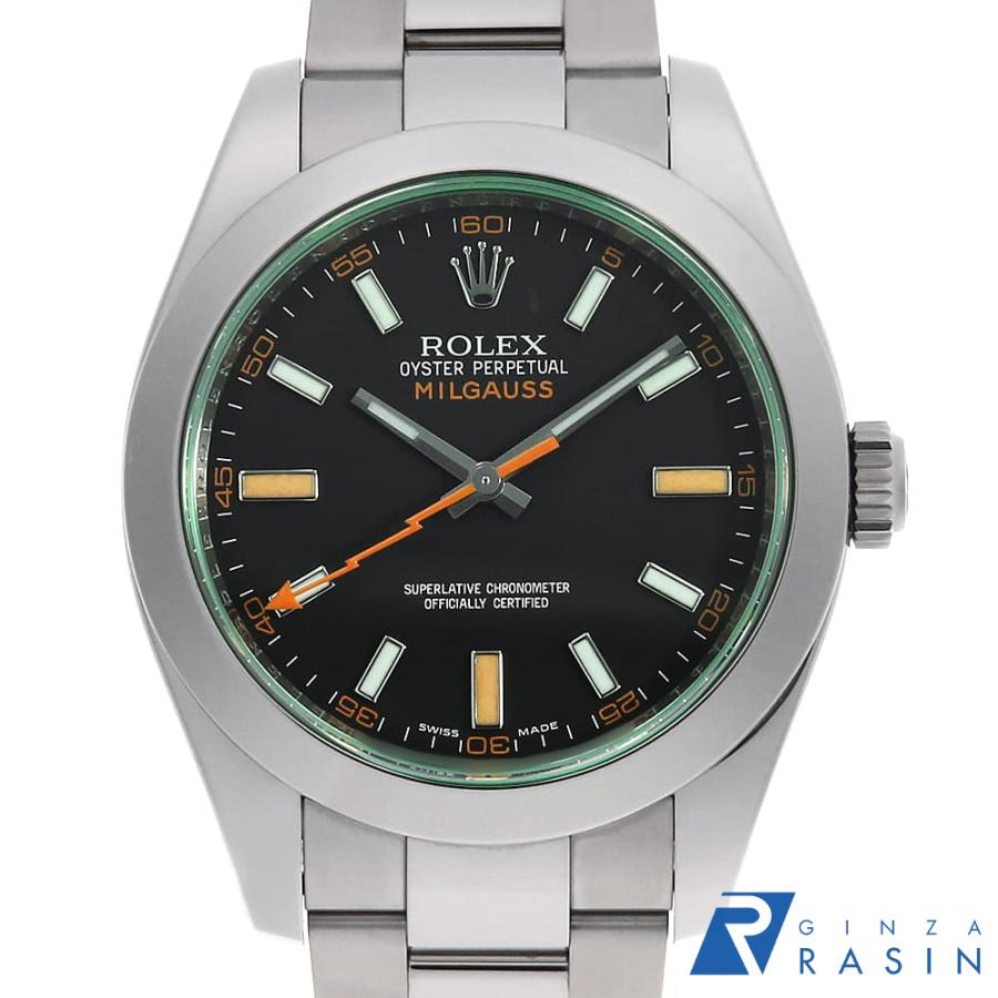 ROLEX（ロレックス） ミルガウス グリーンガラス 116400GV ブラック V