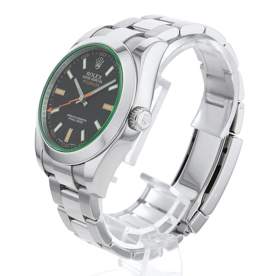 ROLEX（ロレックス） ミルガウス グリーンガラス 116400GV ブラック V