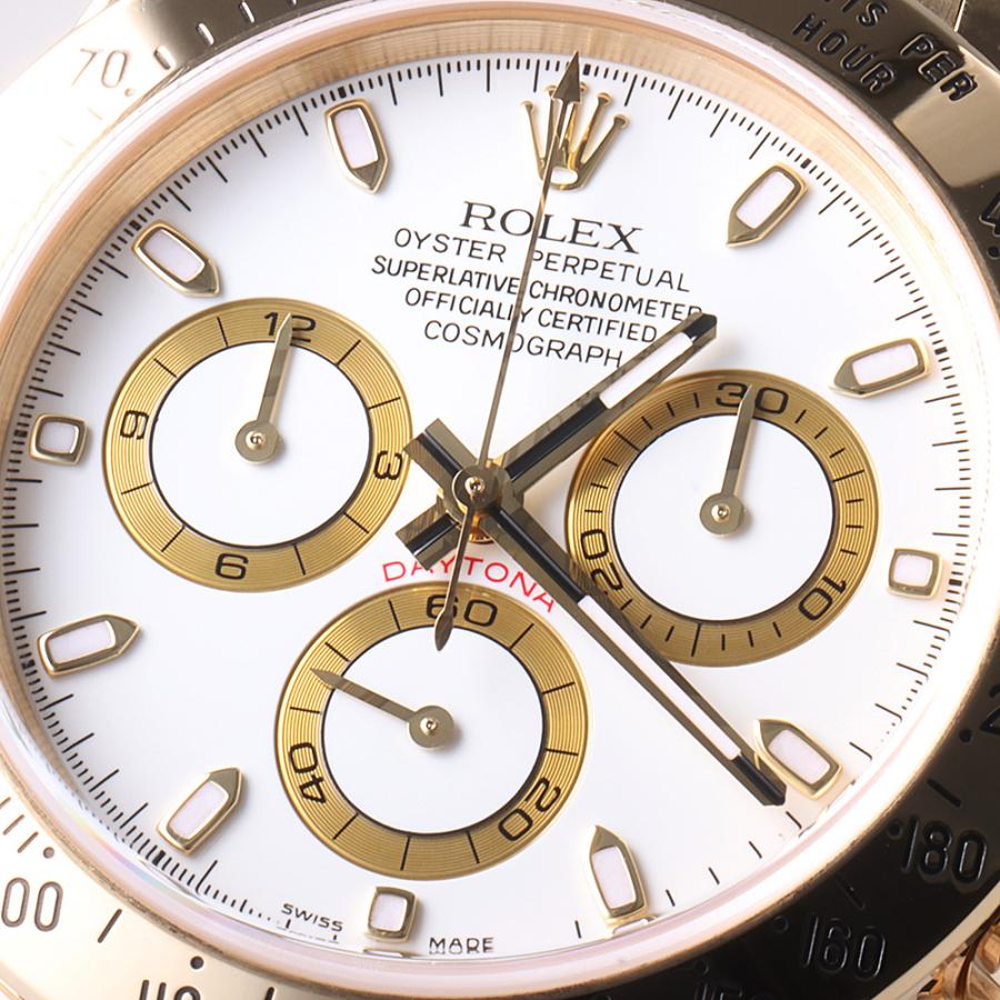 ロレックス デイトナ　 116528 ホワイト D番 中古 メンズ 腕時計｜ginzarasin｜06