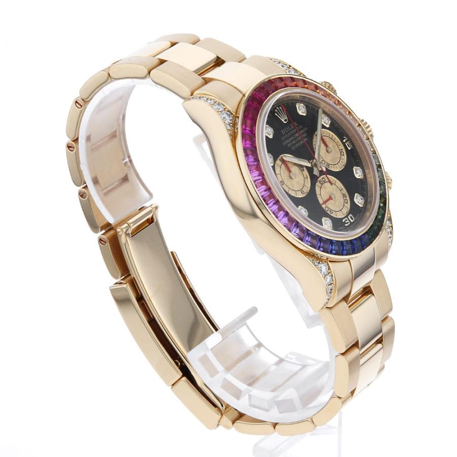 にこにこ ROLEX ロレックス コスモグラフ デイトナ レインボー 8Pダイヤ