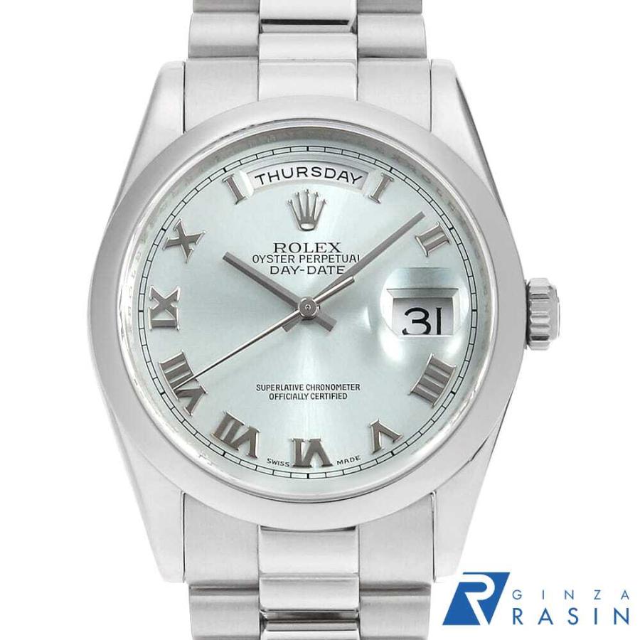 ROLEX（ロレックス） デイデイト 118206 アイスブルー ローマ Z番 中古