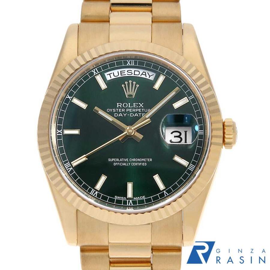 【付属品のみ】 ロレックス 時計用 空箱 内箱 デイデイト メンズ ドレス 緑 ROLEX（ロレックス） デイデイト 118238 グリーン バー F番 中古