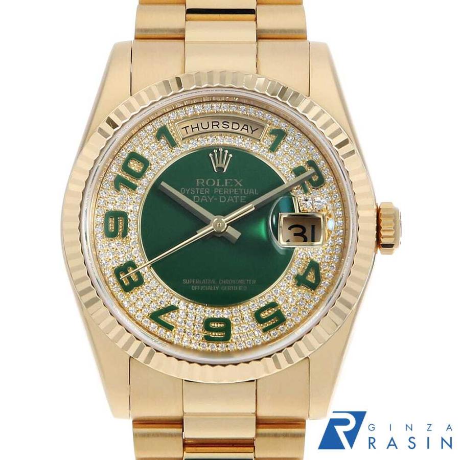 ROLEX（ロレックス） デイデイト パヴェダイヤ 118238 グリーン