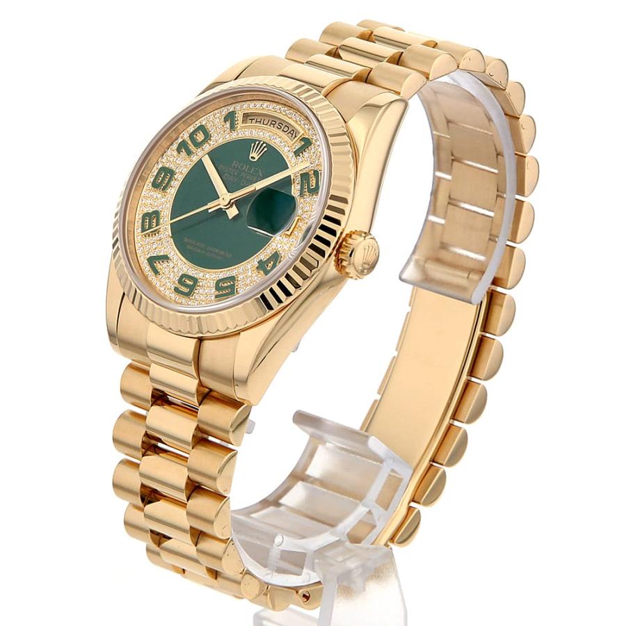 ROLEX（ロレックス） デイデイト パヴェダイヤ 118238 グリーン