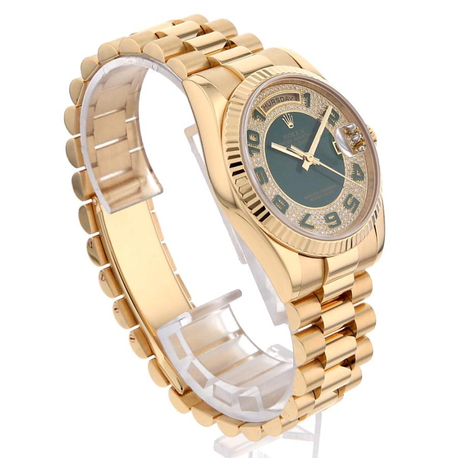 ROLEX（ロレックス） デイデイト パヴェダイヤ 118238 グリーン