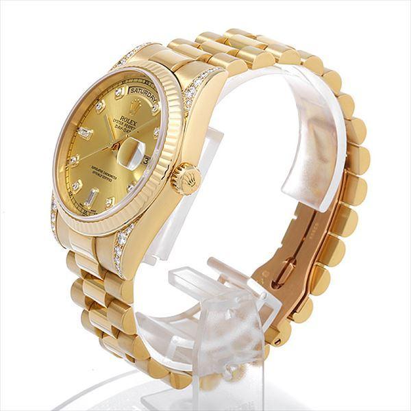 デイデイト ロレックス 118338A シャンパン P番 中古 メンズ 腕時計