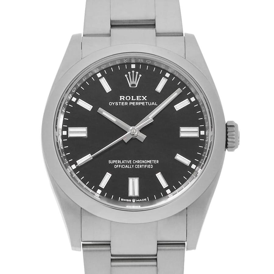ロレックス オイスターパーペチュアル36 126000 ブラック ランダム番 メンズ 中古 腕時計 ROLEX（ロレックス） オイスターパーペチュアル36 126000 ブラック