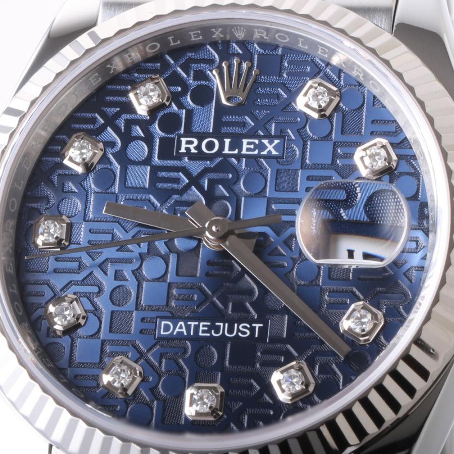 ROLEX ロレックス デイトジャスト36 10Pダイヤ 126234G ブルー