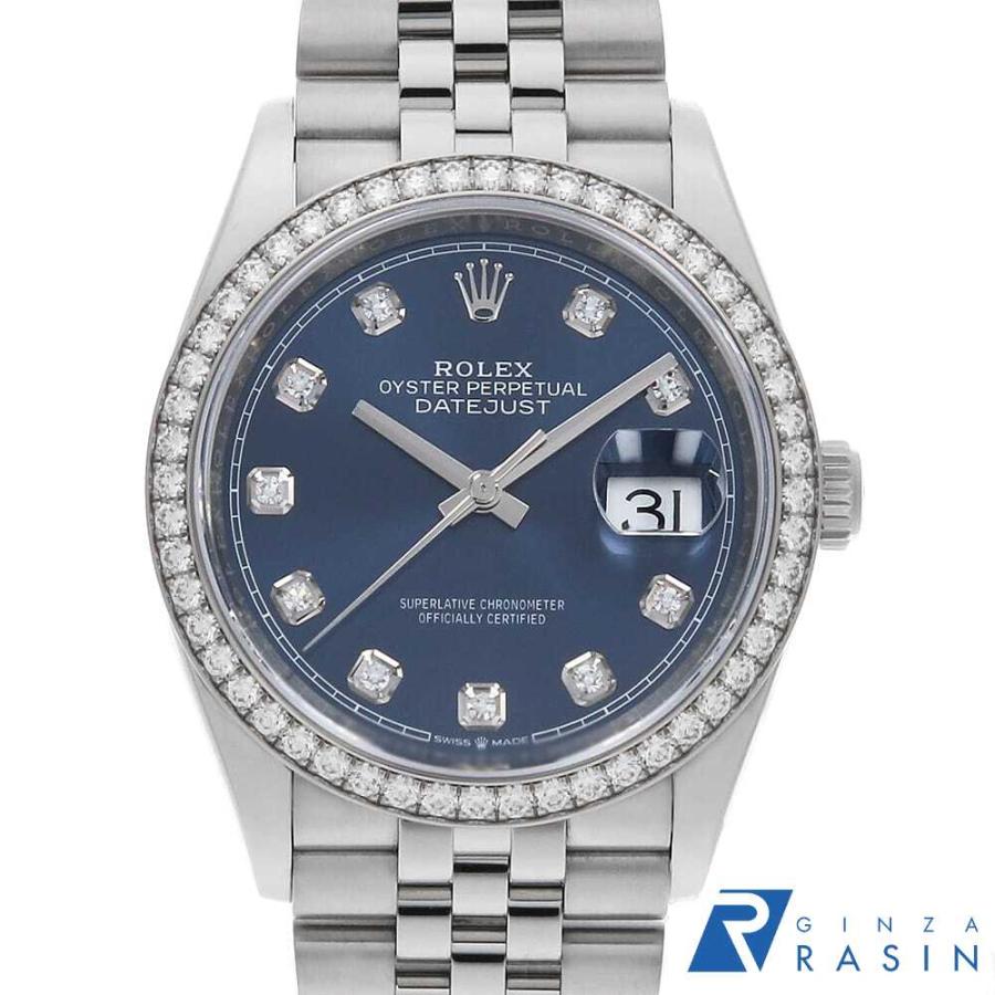 ROLEX（ロレックス） デイトジャスト36 10Pダイヤ 126284RBR ブルー 5