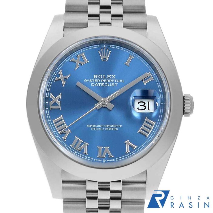 ROLEX ロレックス デイトジャスト41 126300 ブルー ローマ 5列  
