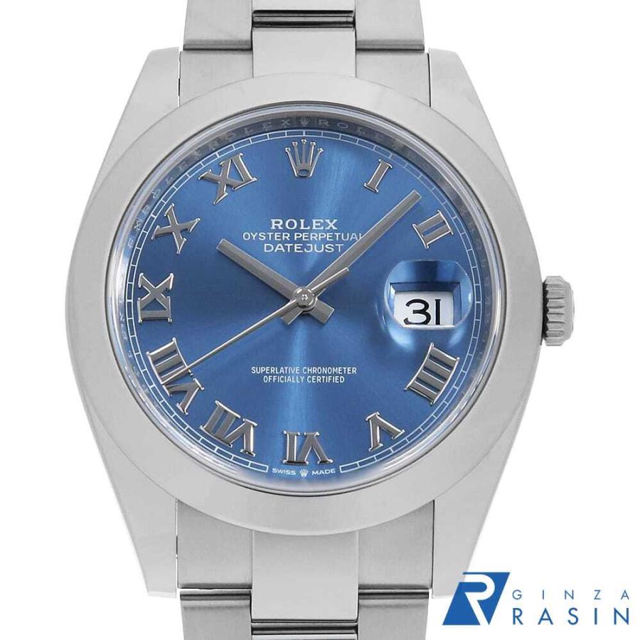 ROLEX ロレックス デイトジャスト41 126300 ブルー ローマ 3列  