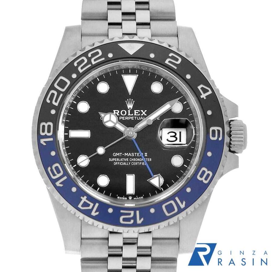 最安 ROLEX ロレックス 126710blnr ランダム番 美中古 正規品 ROLEX（ロレックス） GMTマスターII 126710BLNR ブラック 5列