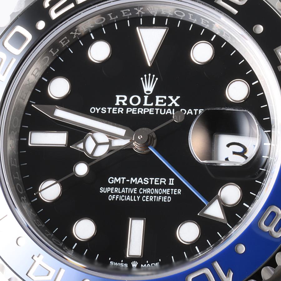 ロレックス GMTマスターII 126710BLNR ブラック 3列 オイスターブレス ランダム番 中古 メンズ 腕時計｜ginzarasin｜06