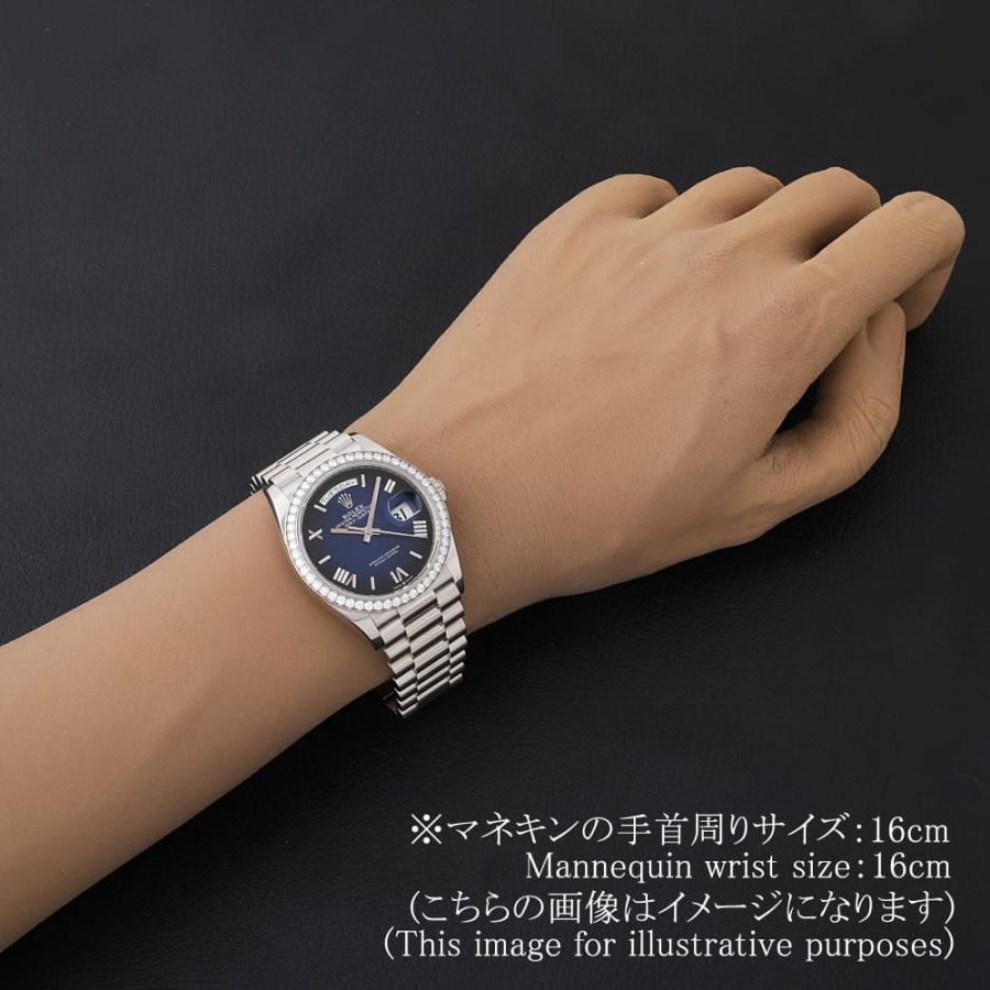 ROLEX（ロレックス） デイデイト36 ベゼルダイヤ 128349RBR ブルー