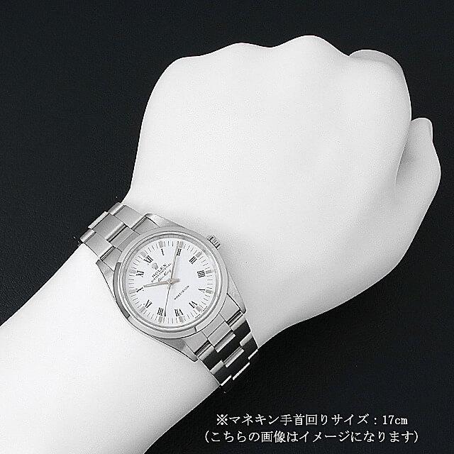 ロレックス エアキング 14000M ホワイト Y番 中古 メンズ 腕時計｜ginzarasin｜05