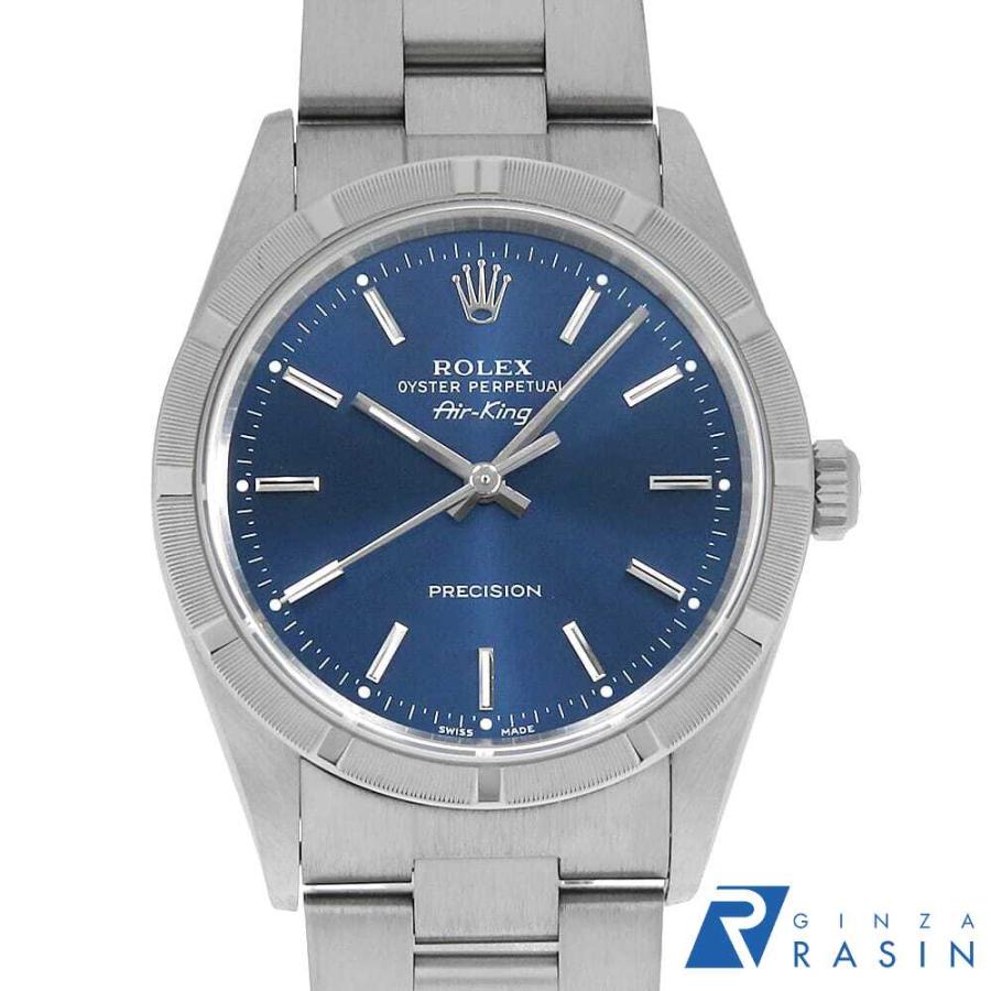 ROLEX（ロレックス） エアキング 14010 ブルー バー P番 中古 メンズ
