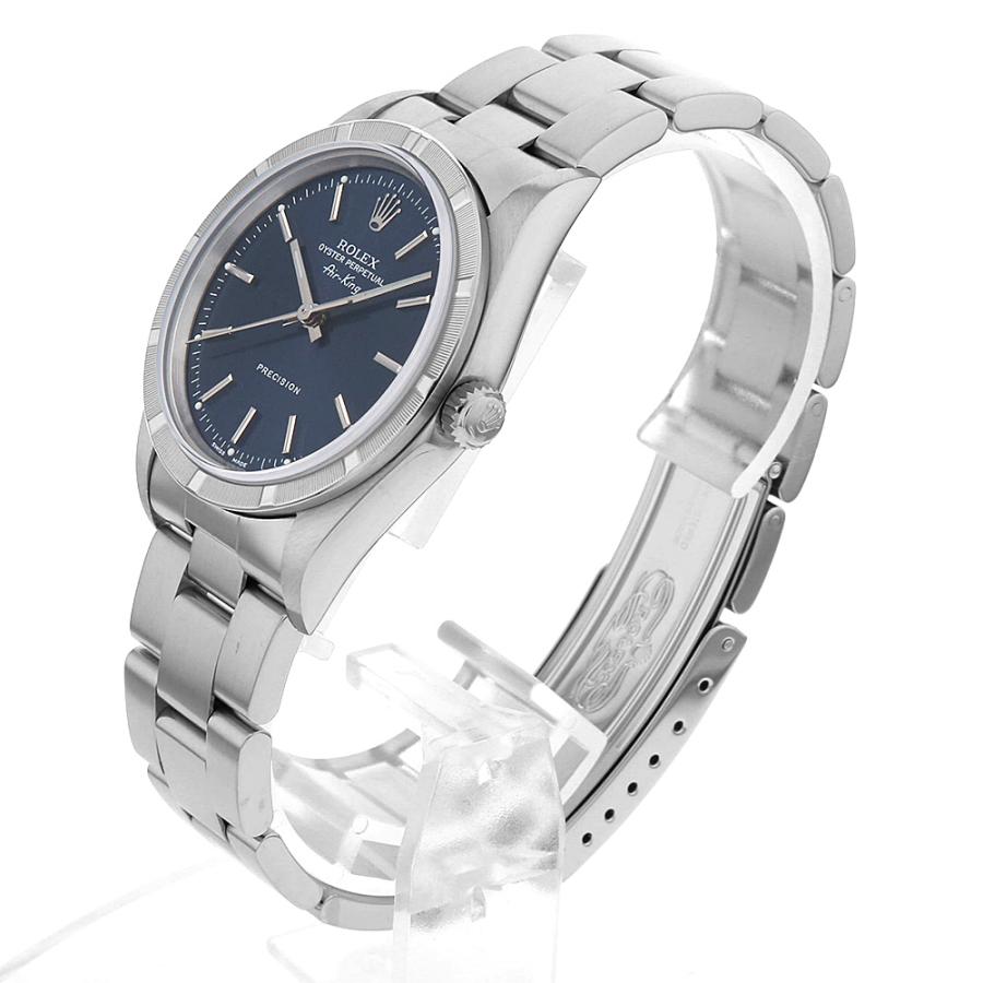 ROLEX（ロレックス） エアキング 14010 ブルー バー U番 中古 メンズ