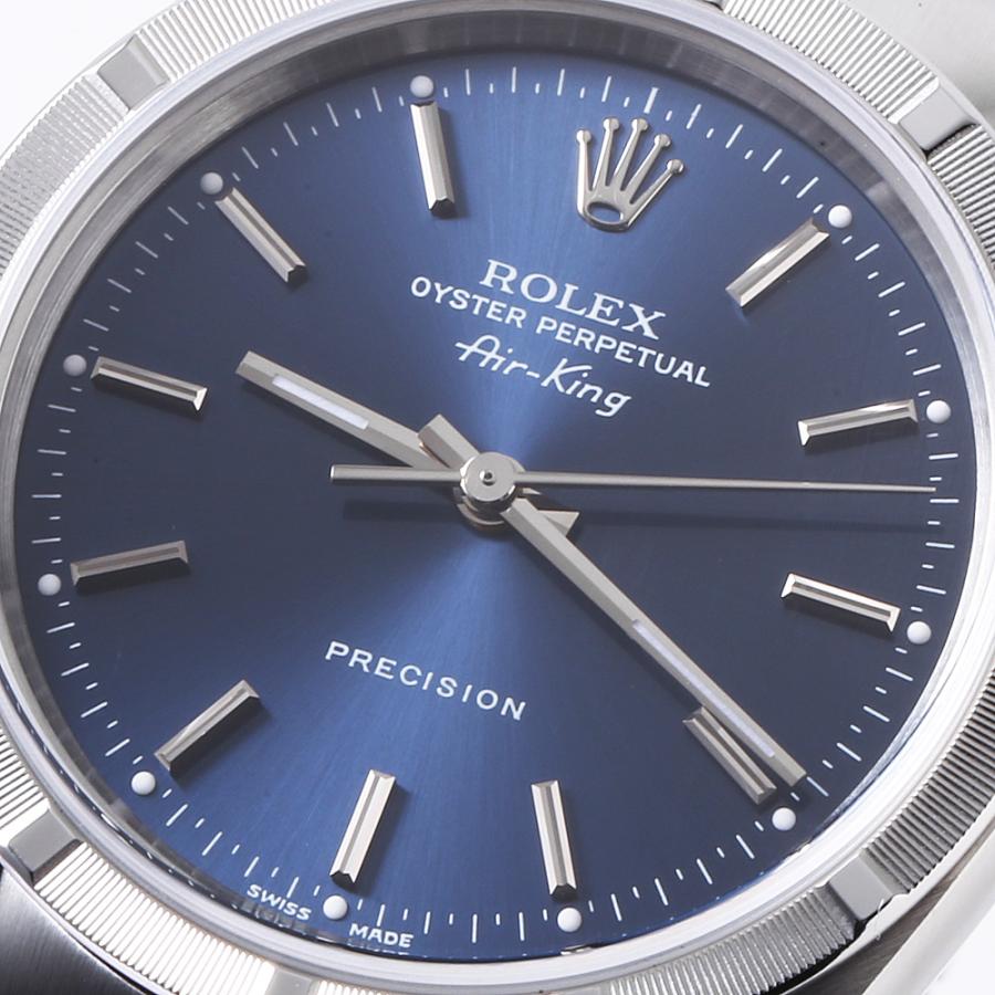 ROLEX（ロレックス） エアキング 14010 ブルー バー U番 中古 メンズ