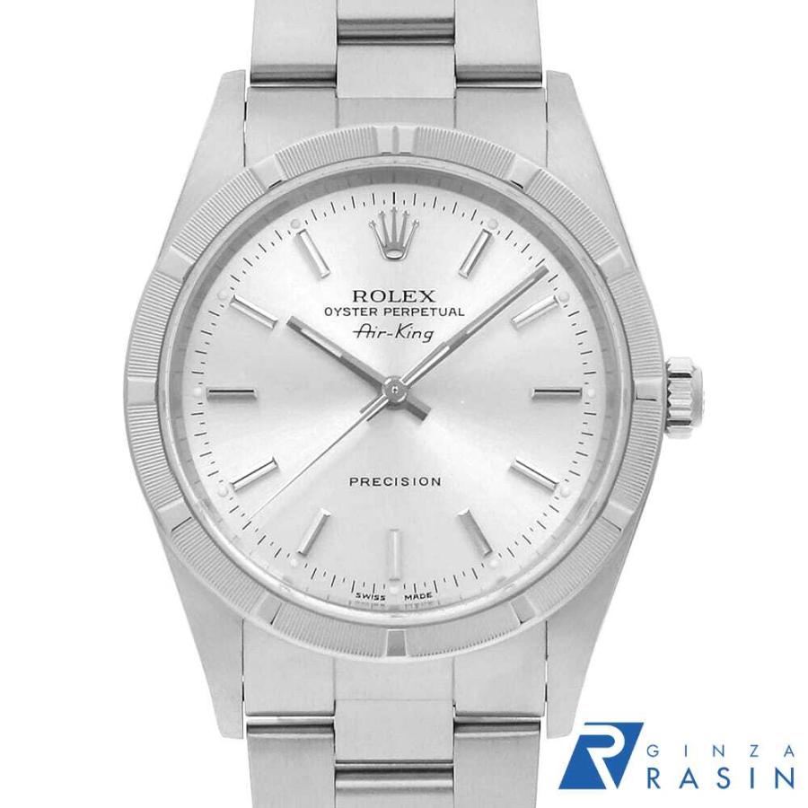 ROLEX ロレックス エアキング 14010M シルバー バー F番 中古 メンズ  