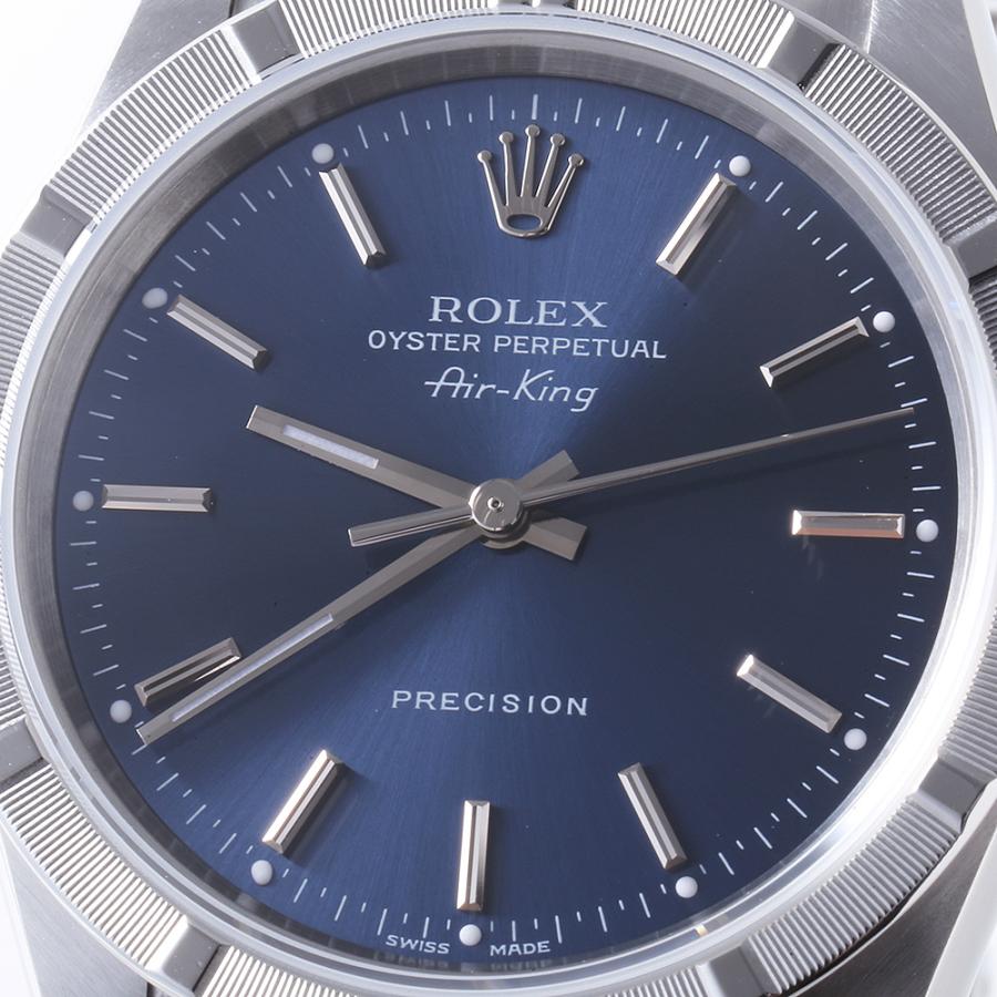 ROLEX ロレックス エアキング 14010M ブルー バー Y番 中古 メンズ 