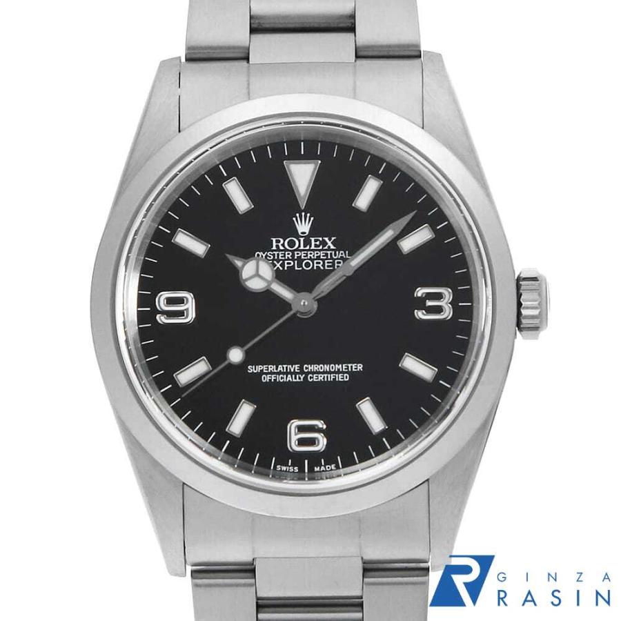 ROLEX ロレックス エクスプローラーI 14270 ブラック P番 中古 メンズ  