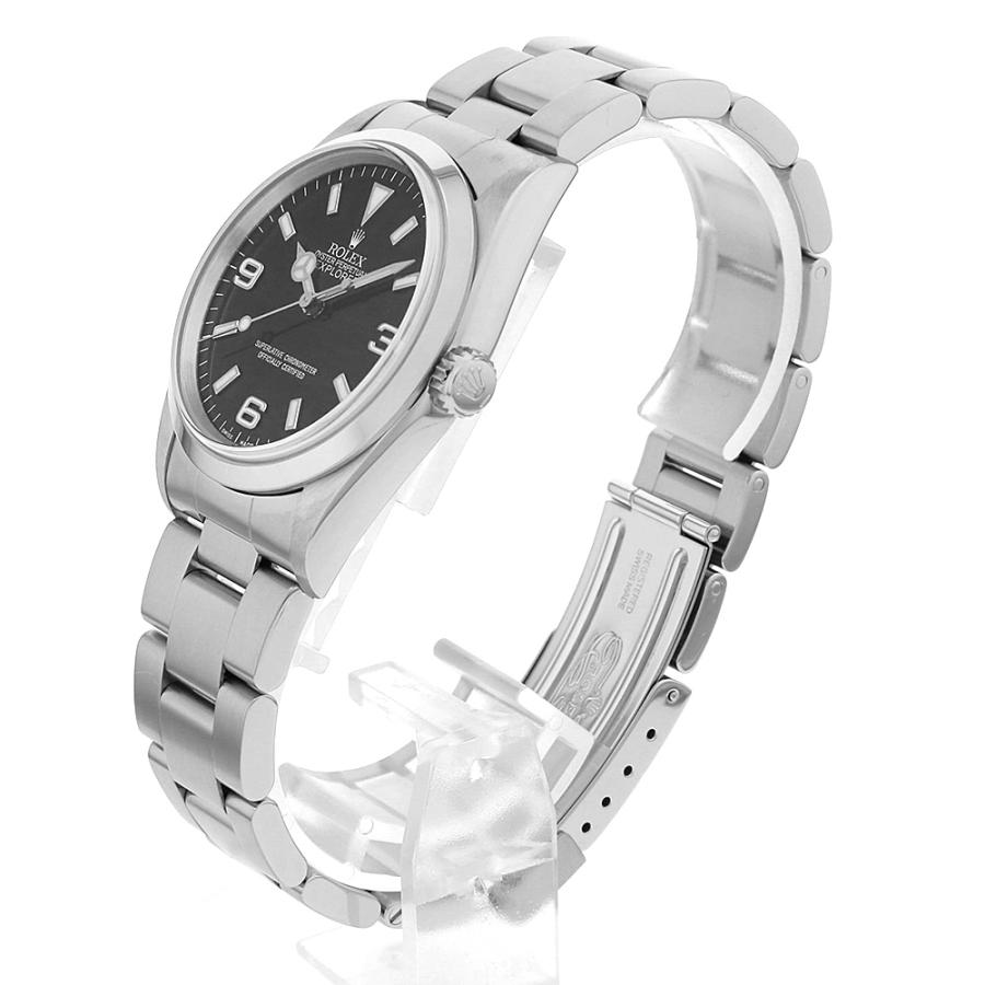 ロレックス エクスプローラーI 14270 ブラック A番 中古 メンズ 腕時計　｜ginzarasin｜02