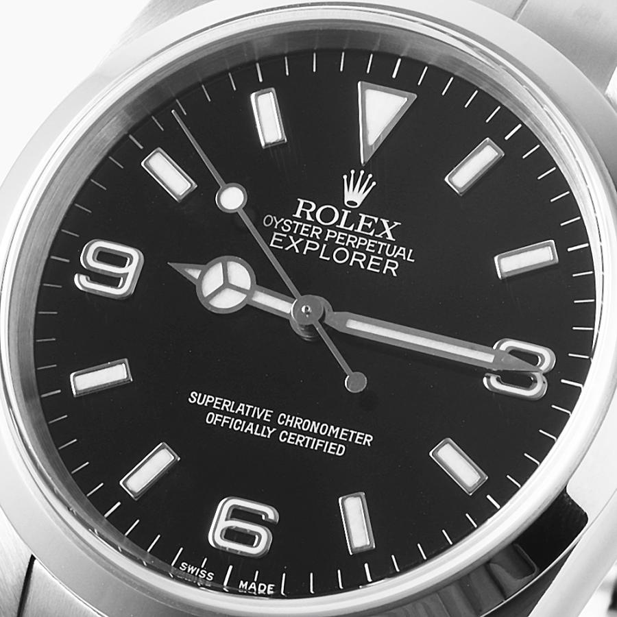ロレックス エクスプローラーI 14270 ブラック A番 中古 メンズ 腕時計　｜ginzarasin｜06