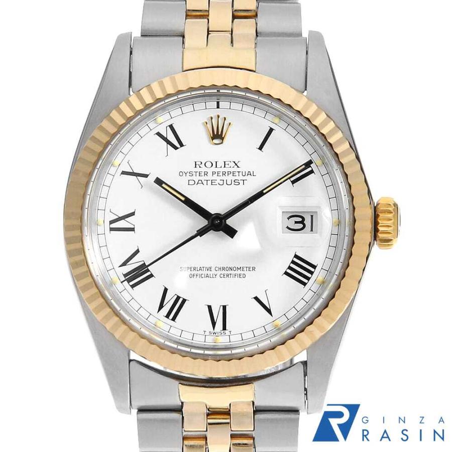 ロレックス デイトジャスト 16013 ホワイト 70番 メンズ 中古 腕時計 ROLEX（ロレックス） デイトジャスト 16013 ホワイト 70番 中古 メンズ