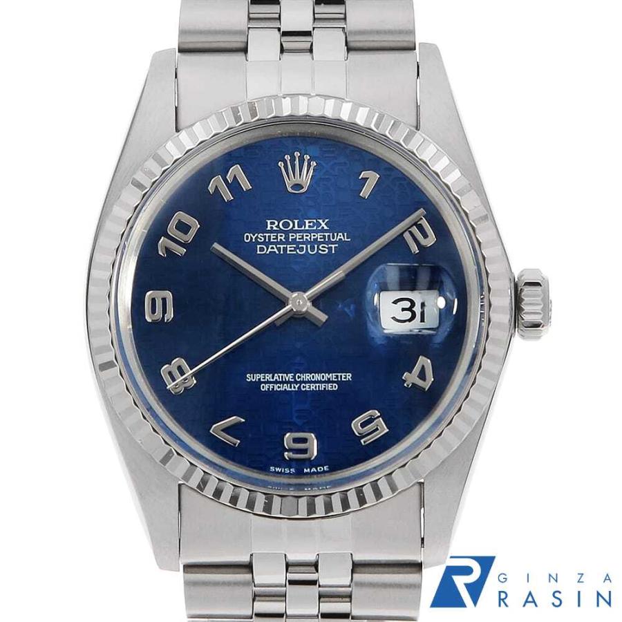 ROLEX（ロレックス） デイトジャスト 16014 ブルー プリント