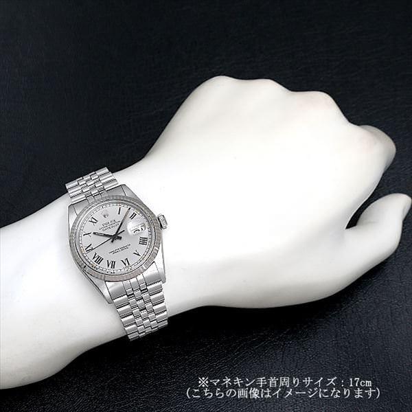 デイトジャスト ロレックス 16014 グレー/ローマ バックリーダイヤル