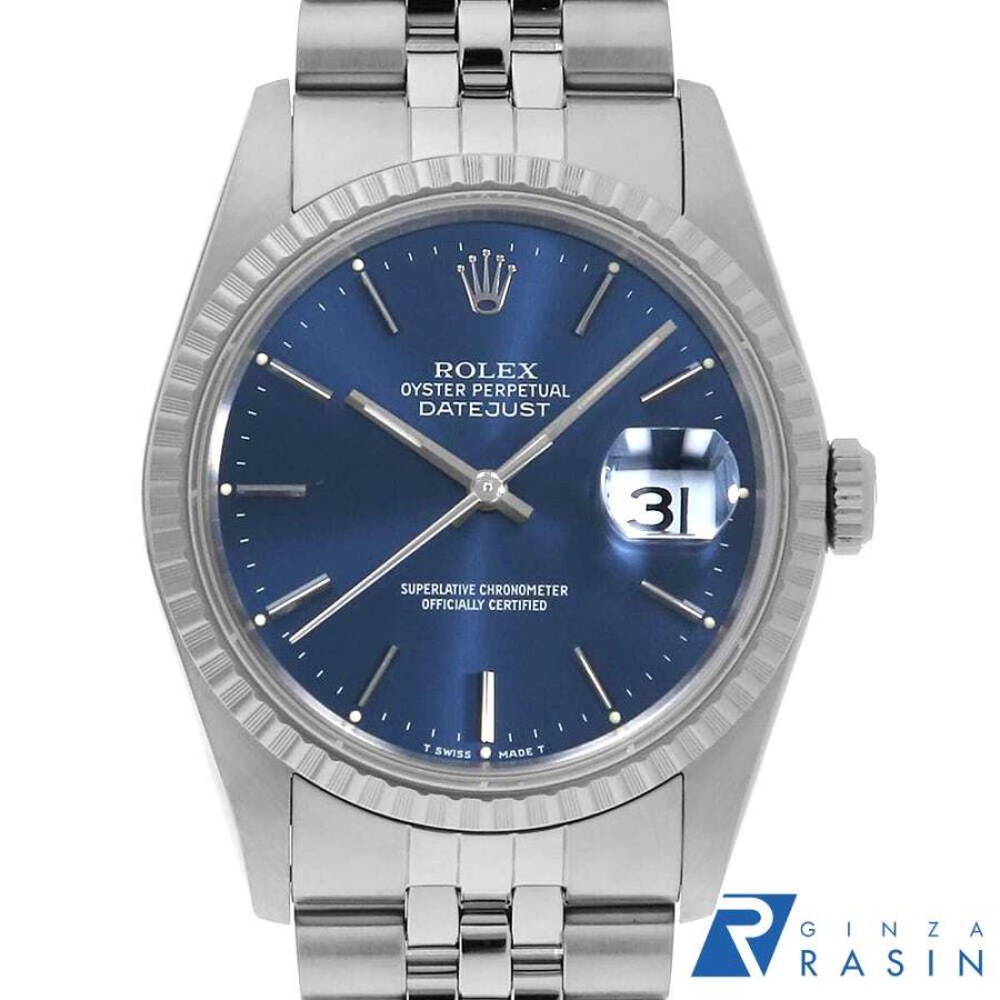 ROLEX（ロレックス） デイトジャスト 16220 ブルー バー 5列