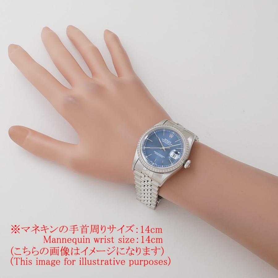 ロケバン　変換済み ROLEX（ロレックス） デイトジャスト 16220 ブルー バー 5列