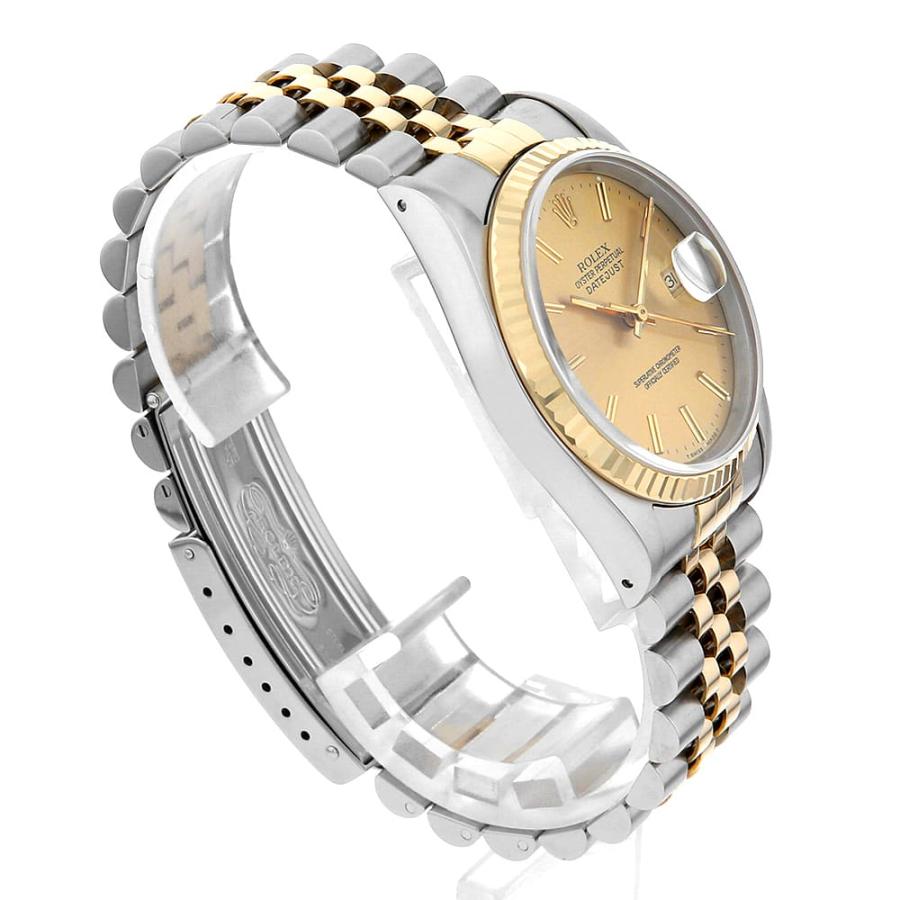 ロレックス　デイトジャスト　純正 16233 メンズ　コマ ROLEX（ロレックス） デイトジャスト 16233 シャンパン バー X番 中古