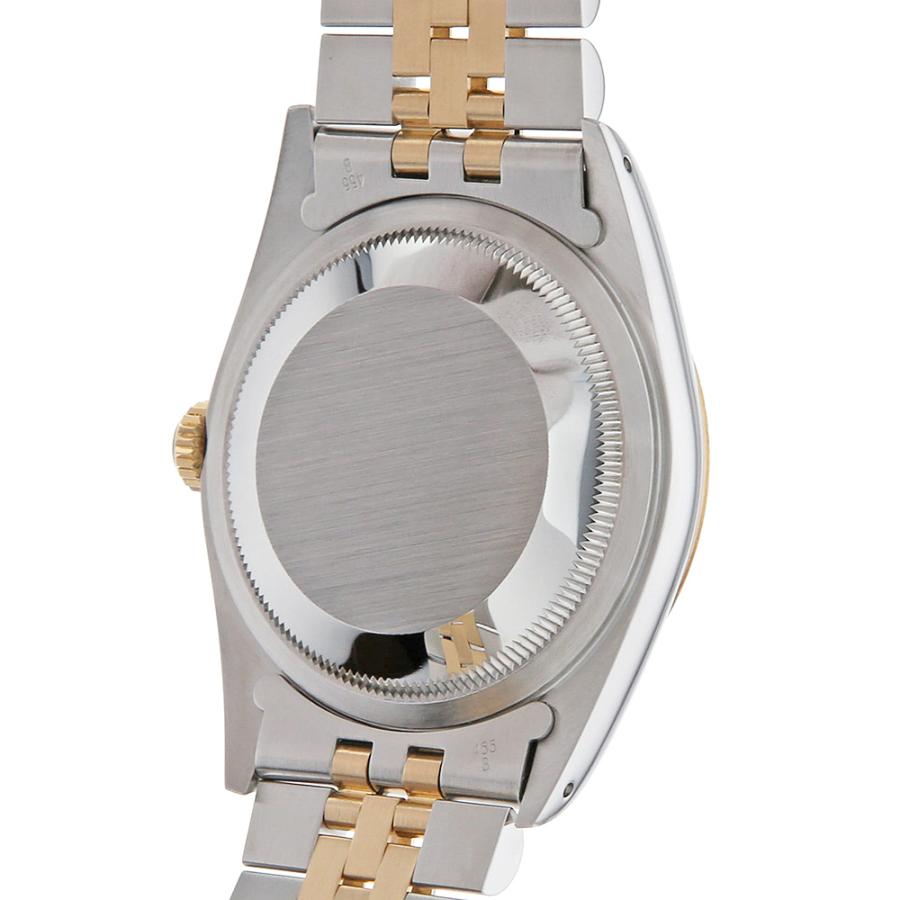 【ご予約品】ロレックス デイトジャスト 10Pダイヤ 16233G ブラック X番 中古 メンズ 腕時計｜ginzarasin｜03