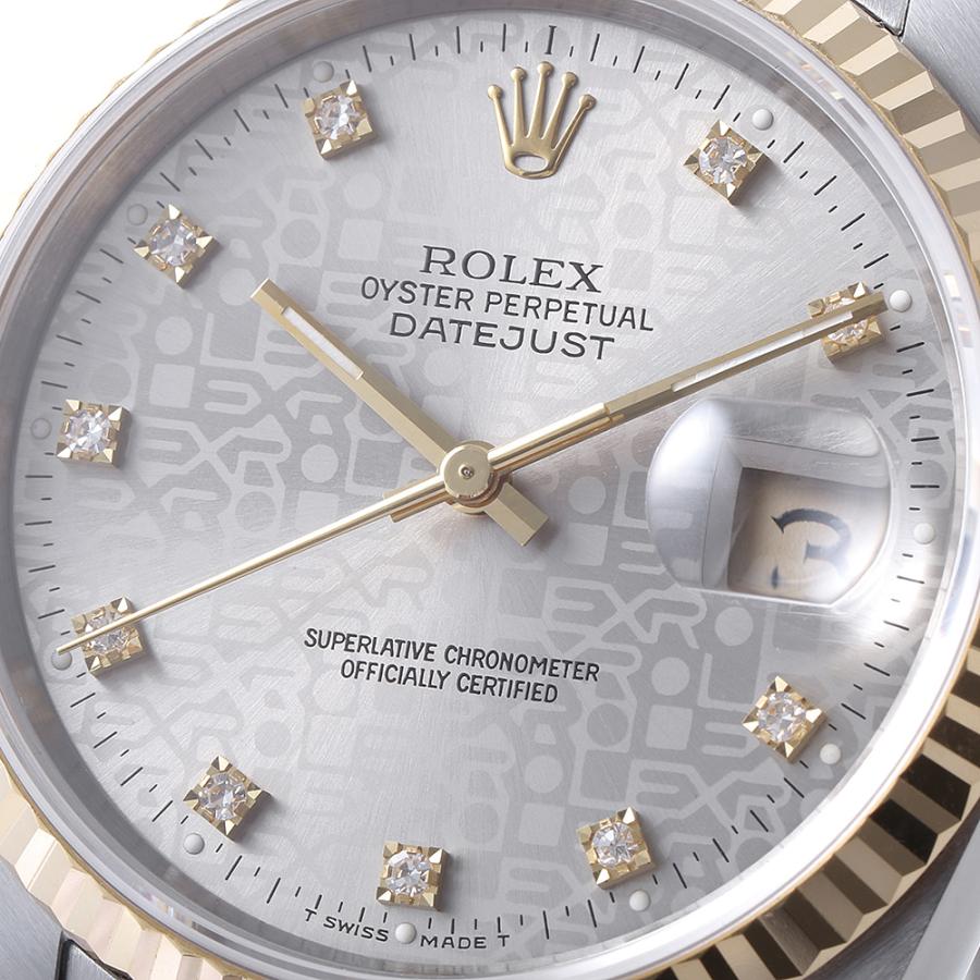 ROLEX ロレックス デイトジャスト 10Pダイヤ 16233G シルバー