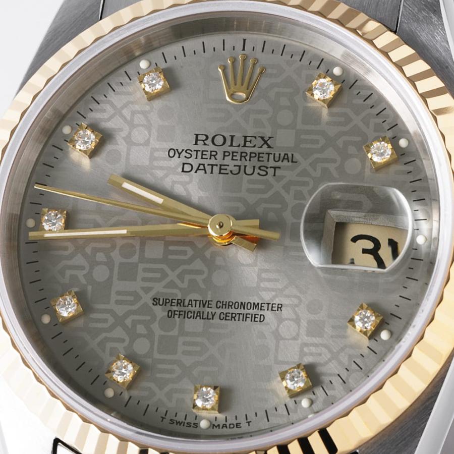 ROLEX（ロレックス） デイトジャスト 10Pダイヤ 16233G シルバー