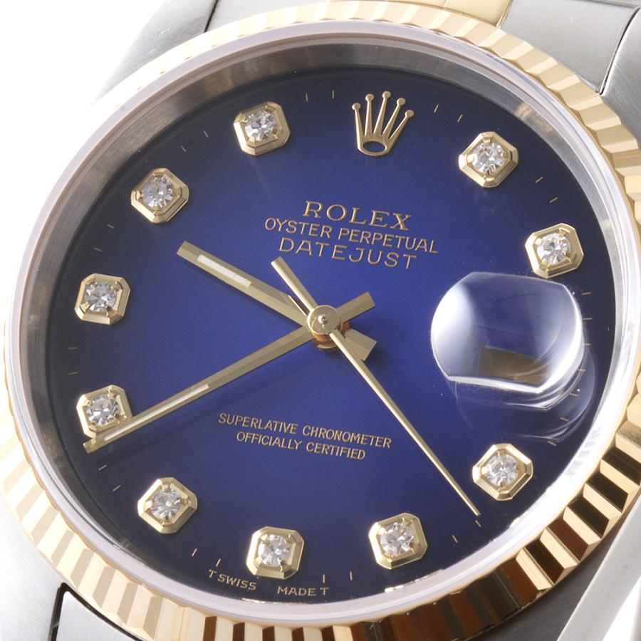 ROLEX（ロレックス） デイトジャスト 10Pダイヤ 16233G パープル