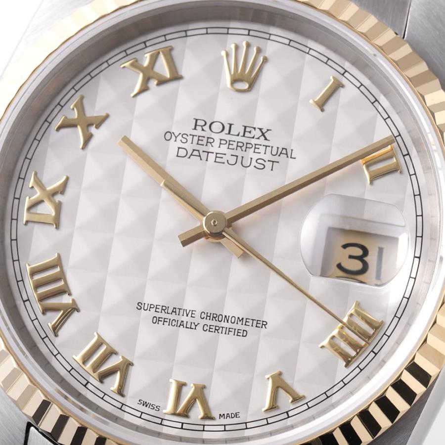 ROLEX ロレックス デイトジャスト 16233 アイボリー ピラミッド