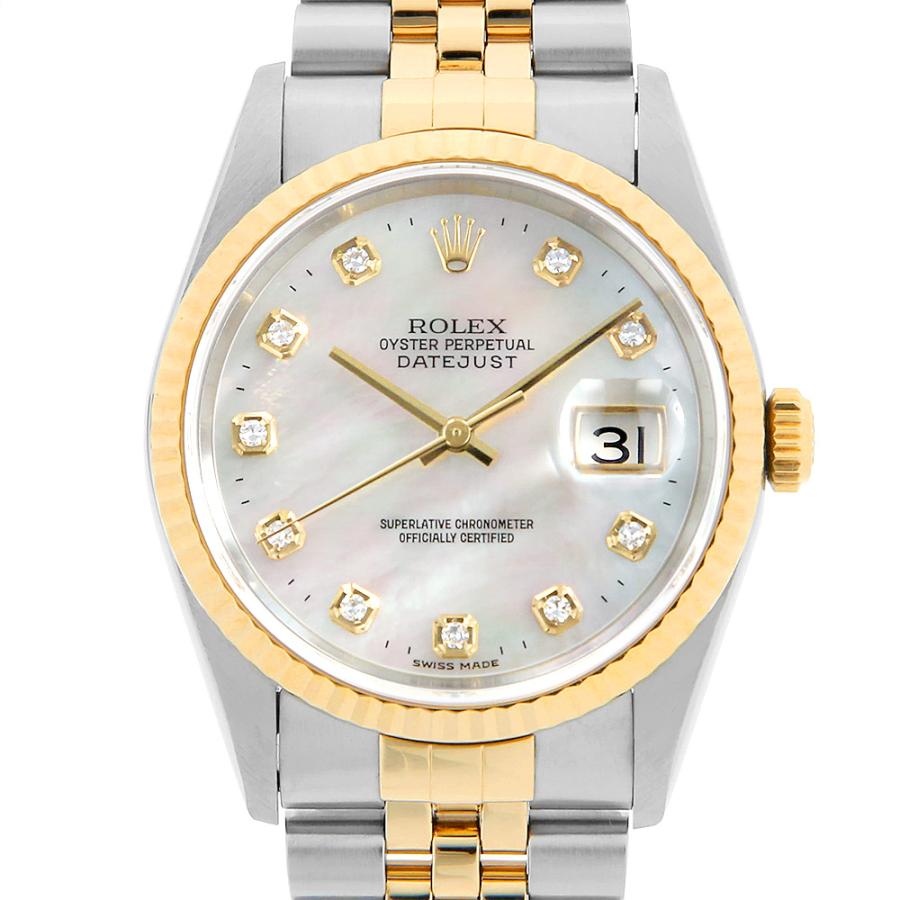ロレックス デイトジャスト 10Pダイヤ 16233NG ホワイトシェル T番 中古 メンズ 腕時計 : u-16233ng : GINZA  RASIN ヤフー店 - 通販 - Yahoo!ショッピング