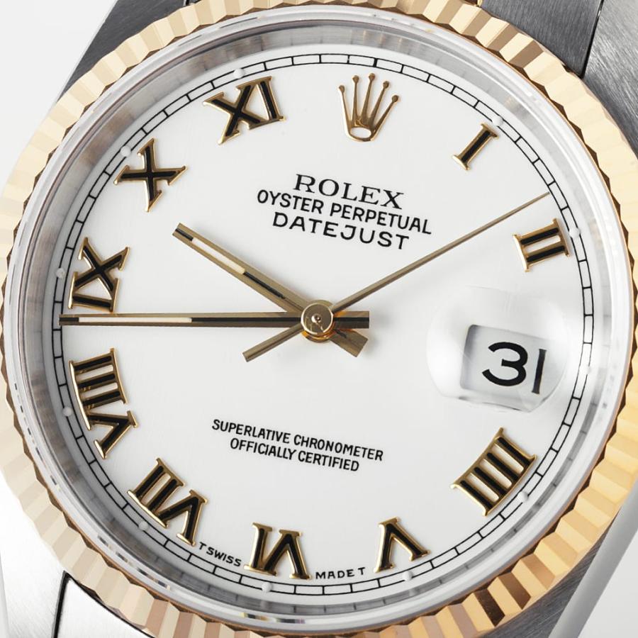 ROLEX（ロレックス） デイトジャスト 16233 ホワイト シャンタン