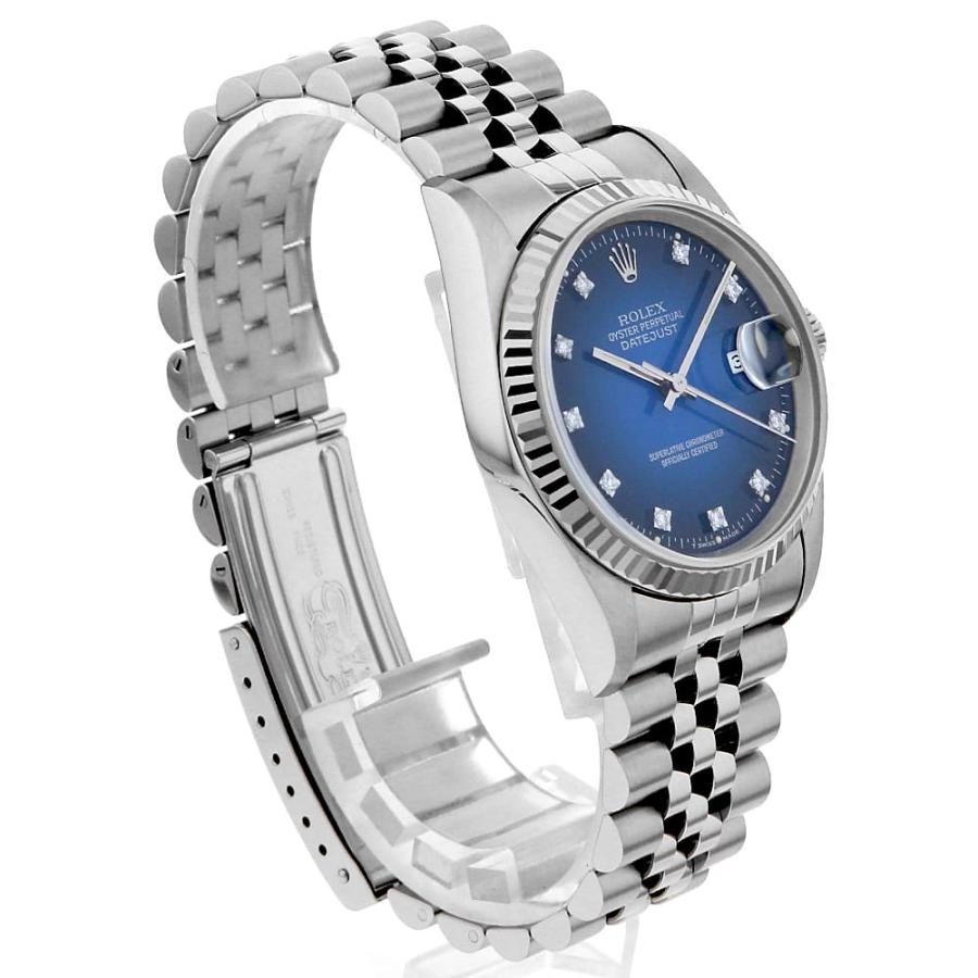 ROLEX（ロレックス） デイトジャスト 10Pダイヤ 16234G ブルー