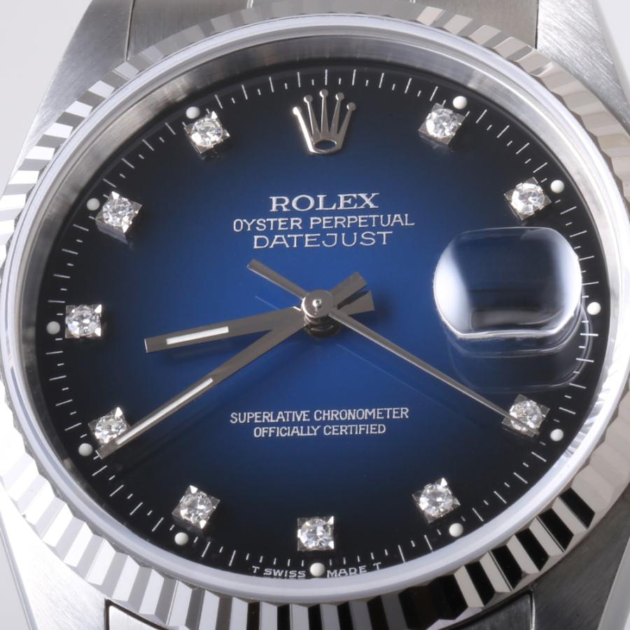 ROLEX ロレックス デイトジャスト 10Pダイヤ 16234G ブルー ROLEX ロレックス デイトジャスト 10Pダイヤ 16234G ブルー