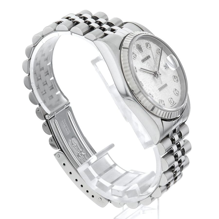 ROLEX（ロレックス） デイトジャスト 10Pダイヤ 16234G シルバー 彫り