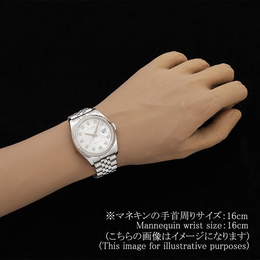 ROLEX（ロレックス） デイトジャスト 10Pダイヤ 16234G シルバー 彫り