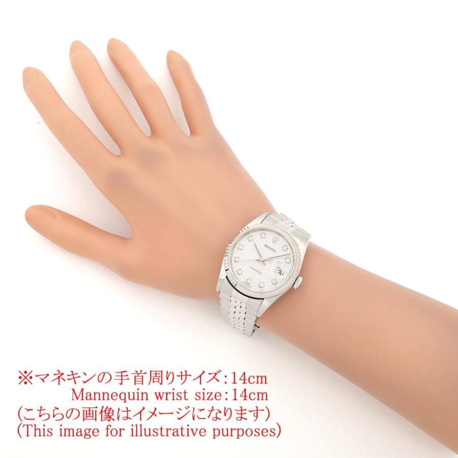 ROLEX（ロレックス） デイトジャスト 10Pダイヤ 16234G シルバー 彫り